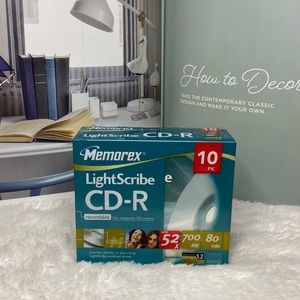 Memorex Lightscribe CD-R disk 10 Pack Set Compact Disc NEW in package sealed